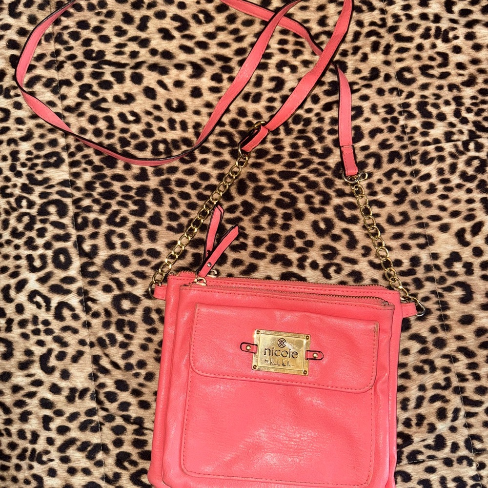 Nicole Lee Coral Crossbody Bag